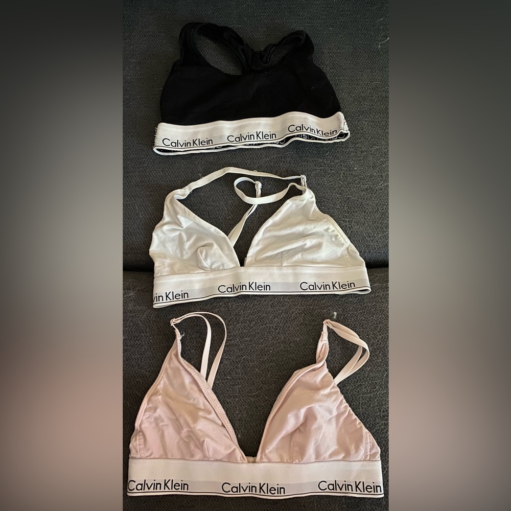 Calvin Klein bralettes and matching underwear sets